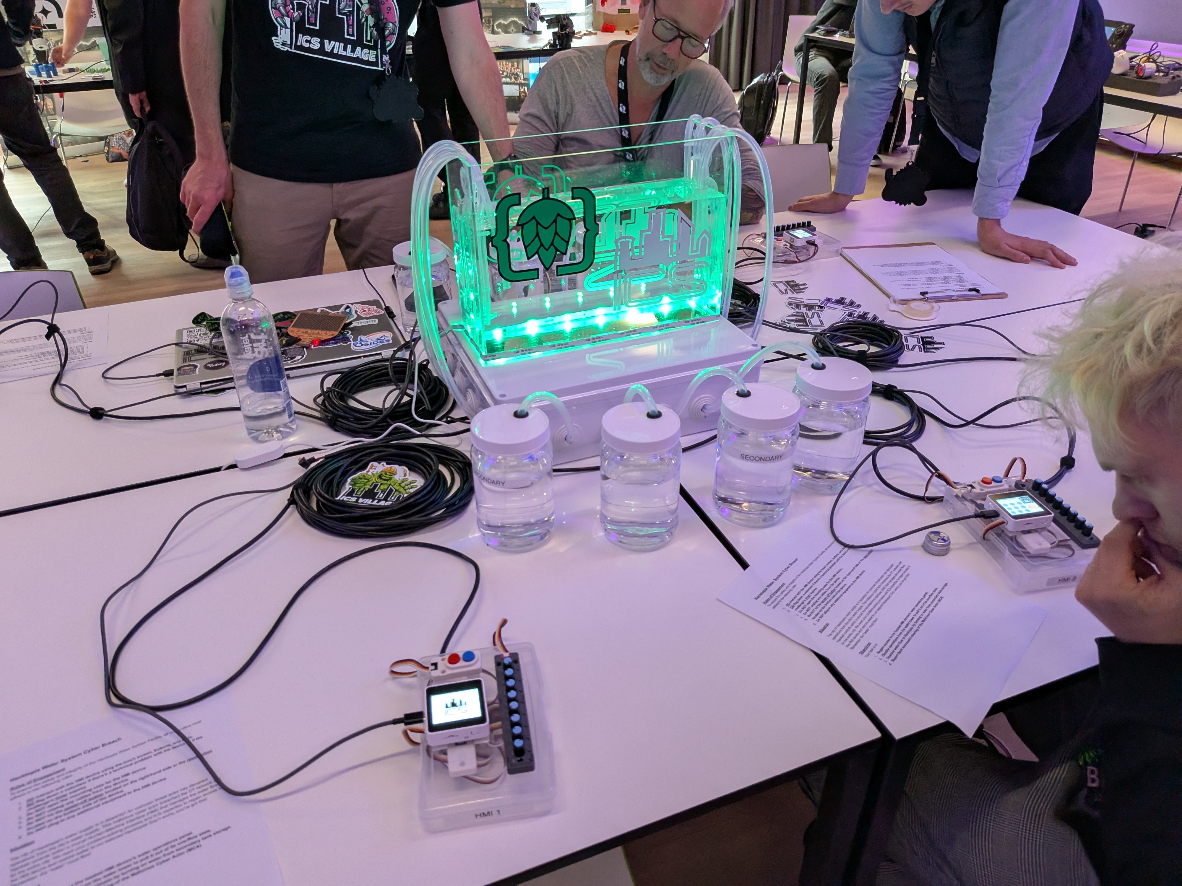 ICS water station at BruCON