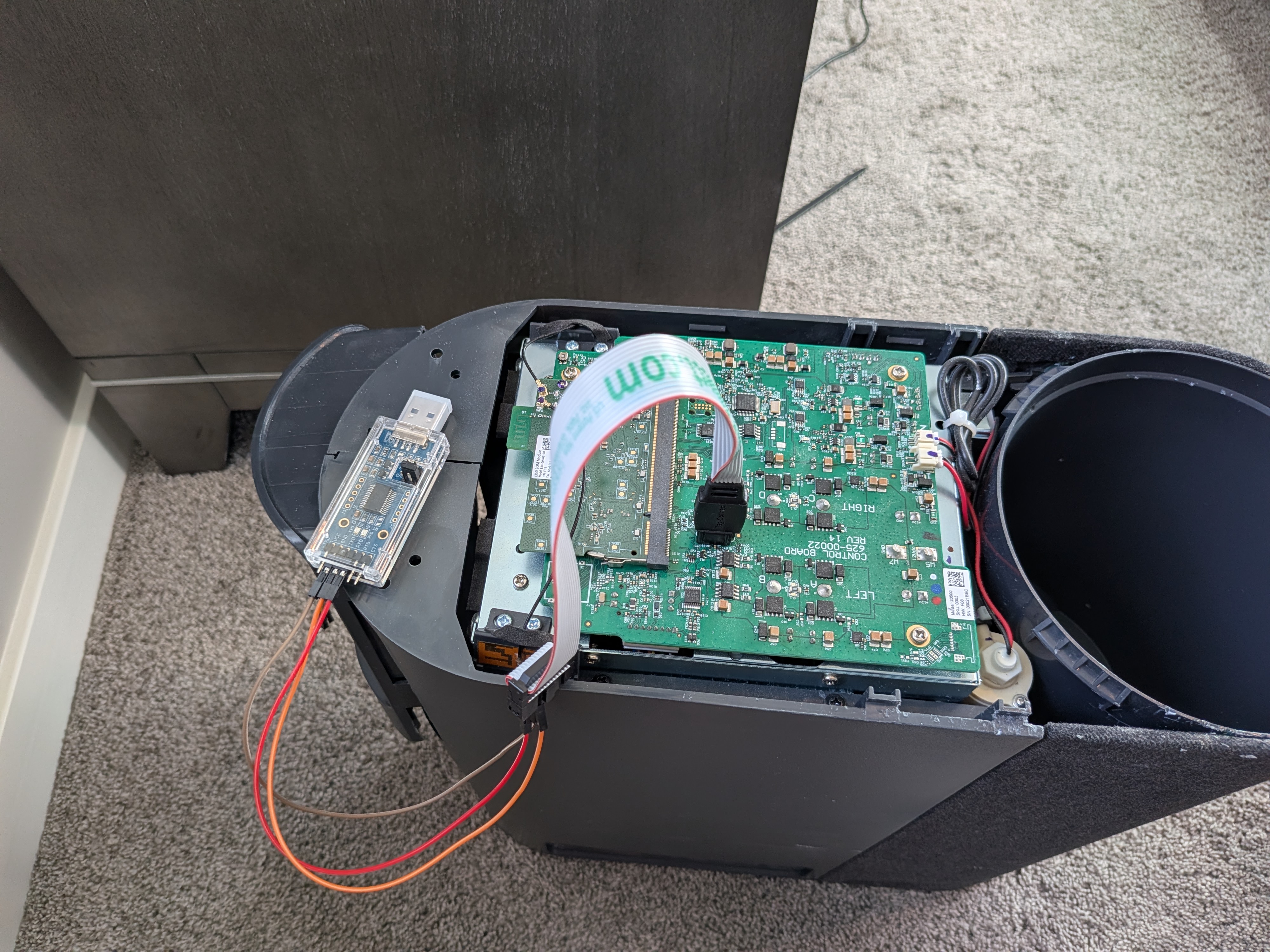 14-pin FTDI connection to Eight Sleep Pod circuit board